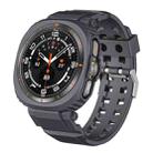 For Samsung Galaxy Watch Ultra 47mm Holes Style PC Watch Case Integrated TPU Watch Band(Gray) - 1