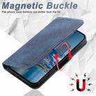 For iPhone 16 Plus Suteni J07 Multi-functional Horizontal MagSafe Denim Leather Phone Case(Blue) - 3