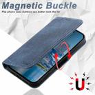 For iPhone 16 Suteni J07 Multi-functional Horizontal MagSafe Denim Leather Phone Case(Blue) - 3