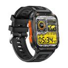 KT79 1.96 inch Color Screen Smart Watch, Support Bluetooth Call / Health Monitoring(Black Orange) - 2