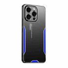 For iPhone 13 Blade Series TPU Hybrid Metal Phone Case(Blue) - 1