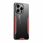 For iPhone 13 Pro Max Blade Series TPU Hybrid Metal Phone Case(Red) - 1
