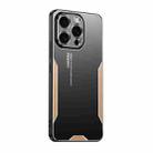 For iPhone 16 Pro Max Blade Series TPU Hybrid Metal Phone Case(Gold) - 1