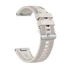 For Amazfit Bip 5 / GTR 4 Push Connector 22mm Hybrid Nylon Silicone Watch Band(Starlight) - 2