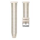 For Amazfit Bip 5 / GTR 4 Push Connector 22mm Hybrid Nylon Silicone Watch Band(Starlight) - 3