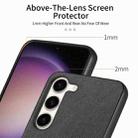 For Samsung Galaxy S21 5G Twill Fabric Leather Skin Back Phone Case(Black) - 3