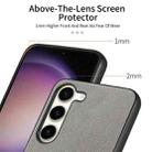 For Samsung Galaxy S21+ 5G Twill Fabric Leather Skin Back Phone Case(Gray) - 3