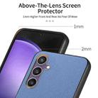 For Samsung Galaxy S21 FE 5G Twill Fabric Leather Skin Back Phone Case(Blue) - 3