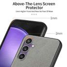 For Samsung Galaxy S21 FE 5G Twill Fabric Leather Skin Back Phone Case(Gray) - 3