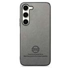 For Samsung Galaxy S23 5G Twill Fabric Leather Skin Back Phone Case(Gray) - 2