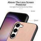 For Samsung Galaxy S23+ 5G Twill Fabric Leather Skin Back Phone Case(Pink) - 3