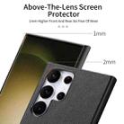 For Samsung Galaxy S23 Ultra 5G Twill Fabric Leather Skin Back Phone Case(Black) - 3