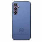For Samsung Galaxy S23 FE 5G Twill Fabric Leather Skin Back Phone Case(Blue) - 2