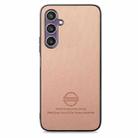 For Samsung Galaxy S23 FE 5G Twill Fabric Leather Skin Back Phone Case(Pink) - 2