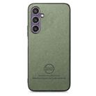 For Samsung Galaxy S23 FE 5G Twill Fabric Leather Skin Back Phone Case(Green) - 2