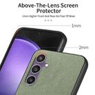 For Samsung Galaxy S23 FE 5G Twill Fabric Leather Skin Back Phone Case(Green) - 3