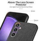 For Samsung Galaxy S23 FE 5G Twill Fabric Leather Skin Back Phone Case(Black) - 3