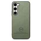 For Samsung Galaxy S24+ 5G Twill Fabric Leather Skin Back Phone Case(Green) - 2