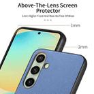 For Samsung Galaxy S24 FE 5G Twill Fabric Leather Skin Back Phone Case(Blue) - 3