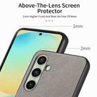 For Samsung Galaxy S24 FE 5G Twill Fabric Leather Skin Back Phone Case(Gray) - 3
