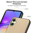 For Samsung Galaxy A04e / F04 / M04 Twill Fabric Leather Skin Back Phone Case(Khaki) - 3