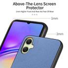 For Samsung Galaxy A05 Twill Fabric Leather Skin Back Phone Case(Blue) - 3