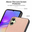 For Samsung Galaxy A05 Twill Fabric Leather Skin Back Phone Case(Pink) - 3