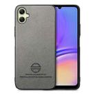 For Samsung Galaxy A05 Twill Fabric Leather Skin Back Phone Case(Gray) - 1