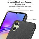 For Samsung Galaxy A05 Twill Fabric Leather Skin Back Phone Case(Black) - 3