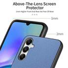 For Samsung Galaxy A13 4G Twill Fabric Leather Skin Back Phone Case(Blue) - 3