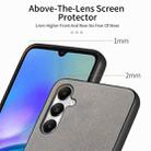 For Samsung Galaxy A14 Twill Fabric Leather Skin Back Phone Case(Gray) - 3