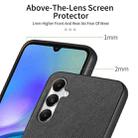 For Samsung Galaxy A14 Twill Fabric Leather Skin Back Phone Case(Black) - 3