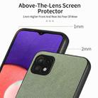 For Samsung Galaxy A22 4G Twill Fabric Leather Skin Back Phone Case(Green) - 3