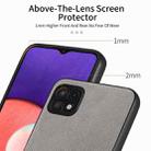 For Samsung Galaxy A22 5G Twill Fabric Leather Skin Back Phone Case(Gray) - 3