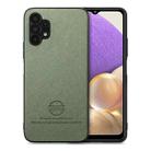 For Samsung Galaxy A32 4G Twill Fabric Leather Skin Back Phone Case(Green) - 1