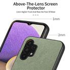 For Samsung Galaxy A32 4G Twill Fabric Leather Skin Back Phone Case(Green) - 3