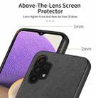 For Samsung Galaxy A32 4G Twill Fabric Leather Skin Back Phone Case(Black) - 3