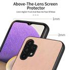 For Samsung Galaxy A32 5G Twill Fabric Leather Skin Back Phone Case(Pink) - 3