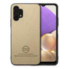 For Samsung Galaxy A32 5G Twill Fabric Leather Skin Back Phone Case(Khaki) - 1