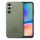 For Samsung Galaxy A34 5G Twill Fabric Leather Skin Back Phone Case(Green) - 1