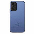 For Samsung Galaxy A53 5G Twill Fabric Leather Skin Back Phone Case(Blue) - 2
