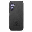 For Samsung Galaxy A54 5G Twill Fabric Leather Skin Back Phone Case(Black) - 2