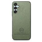 For Samsung Galaxy A55 5G Twill Fabric Leather Skin Back Phone Case(Green) - 2
