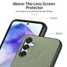 For Samsung Galaxy A55 5G Twill Fabric Leather Skin Back Phone Case(Green) - 3