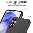 For Samsung Galaxy A55 5G Twill Fabric Leather Skin Back Phone Case(Black) - 3