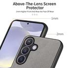 For Samsung Galaxy S25 5G Twill Fabric Leather Skin Back Phone Case(Gray) - 3