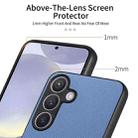 For Samsung Galaxy S25+ 5G Twill Fabric Leather Skin Back Phone Case(Blue) - 3