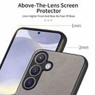 For Samsung Galaxy S25+ 5G Twill Fabric Leather Skin Back Phone Case(Gray) - 3