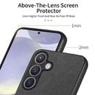 For Samsung Galaxy S25+ 5G Twill Fabric Leather Skin Back Phone Case(Black) - 3
