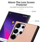 For Samsung Galaxy S25 Ultra 5G Twill Fabric Leather Skin Back Phone Case(Pink) - 3